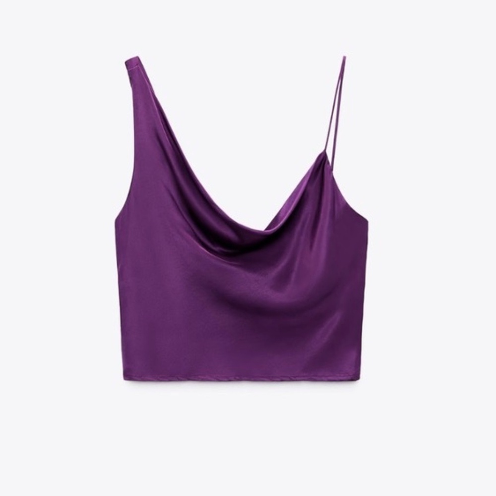 Asymmetrical  Strappy Crop Top | Zara - Picture 2 of 4